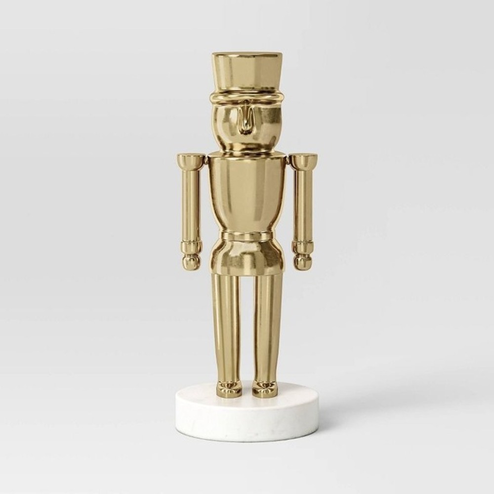 Nutcracker‎ Gold with Marble Base Small - Threshold, Target Christmas 2023